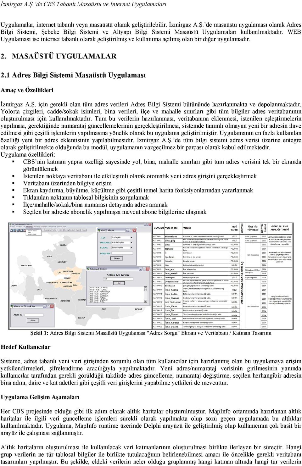 1 Adres Bilgi Sistemi Masaüstü Uygulaması Amaç ve Özellikleri Đzmirgaz A.Ş. için gerekli olan tüm adres verileri Adres Bilgi Sistemi bütününde hazırlanmakta ve depolanmaktadır.