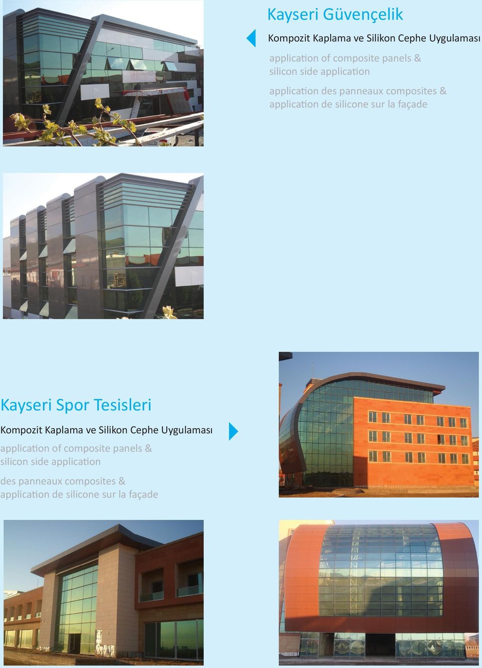 Tesisleri application of composite panels &