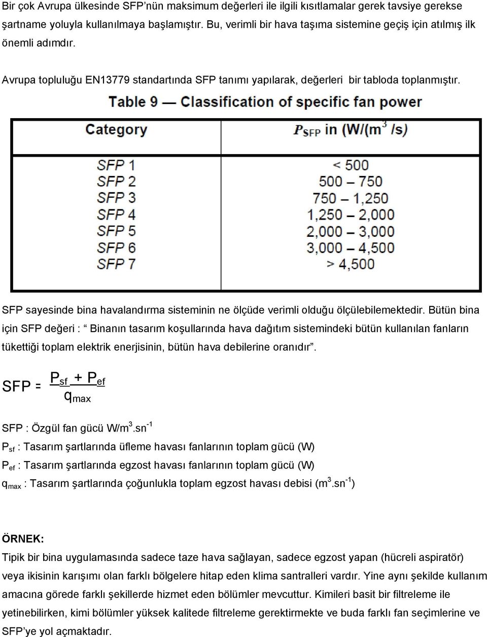 SPECIFIC FAN POWER (SFP) NEDİR? - PDF Ücretsiz indirin