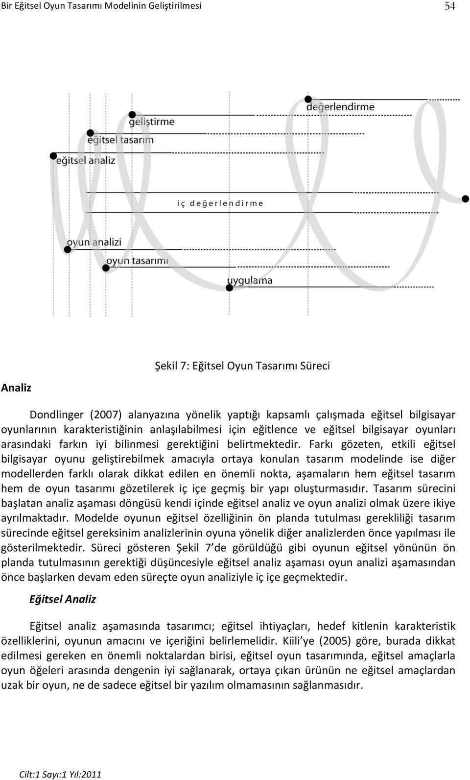 Farkı gözeten, etkili eğitsel bilgisayar oyunu geliştirebilmek amacıyla ortaya konulan tasarım modelinde ise diğer modellerden farklı olarak dikkat edilen en önemli nokta, aşamaların hem eğitsel