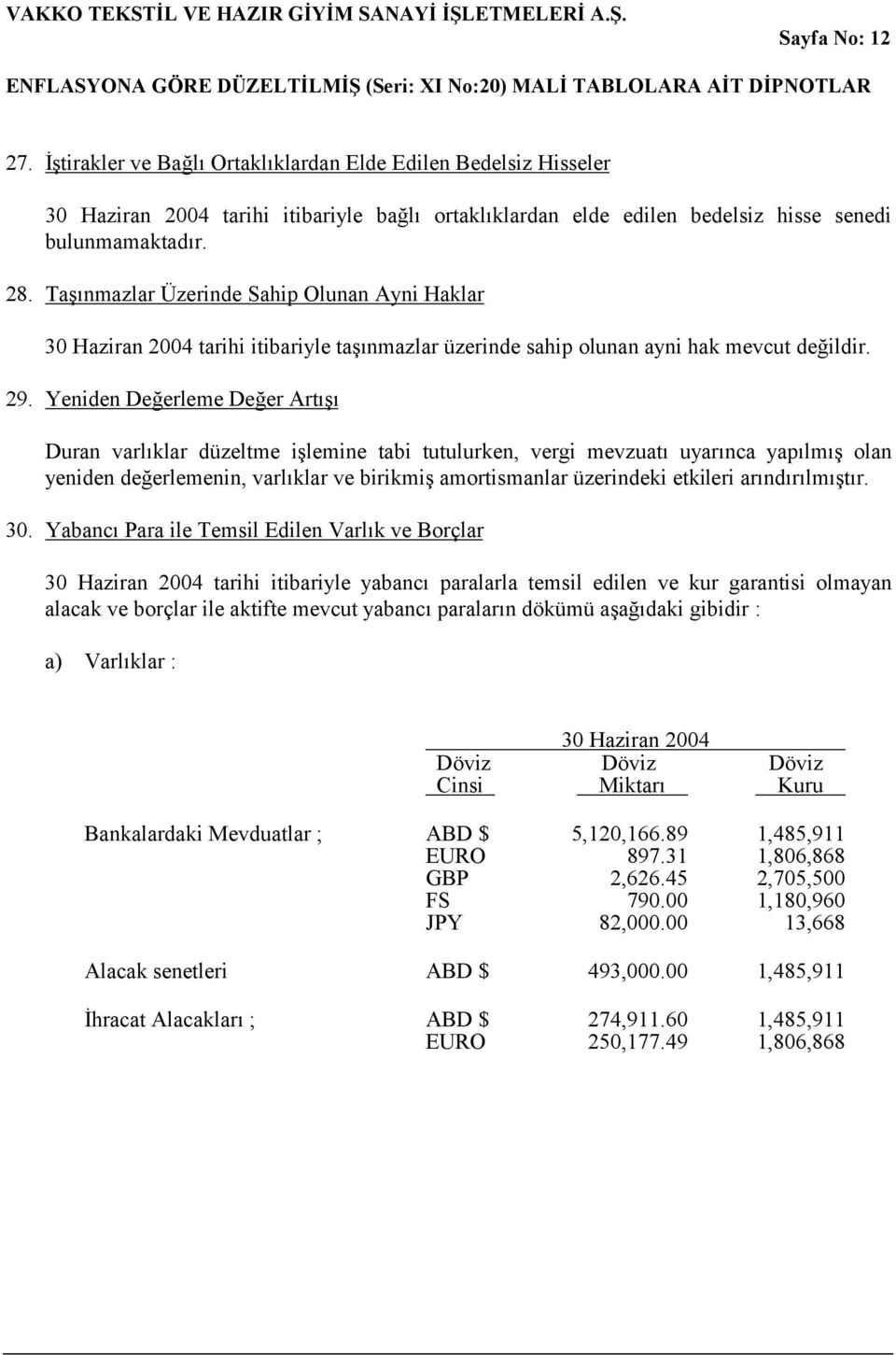 Yeniden Değerleme Değer Artışı Duran varlıklar düzeltme işlemine tabi tutulurken, vergi mevzuatı uyarınca yapılmış olan yeniden değerlemenin, varlıklar ve birikmiş amortismanlar üzerindeki etkileri