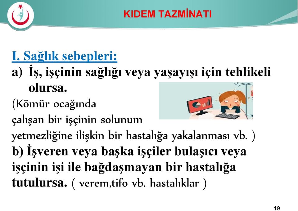 (Kömür ocağında çalışan bir işçinin solunum yetmezliğine ilişkin bir hastalığa