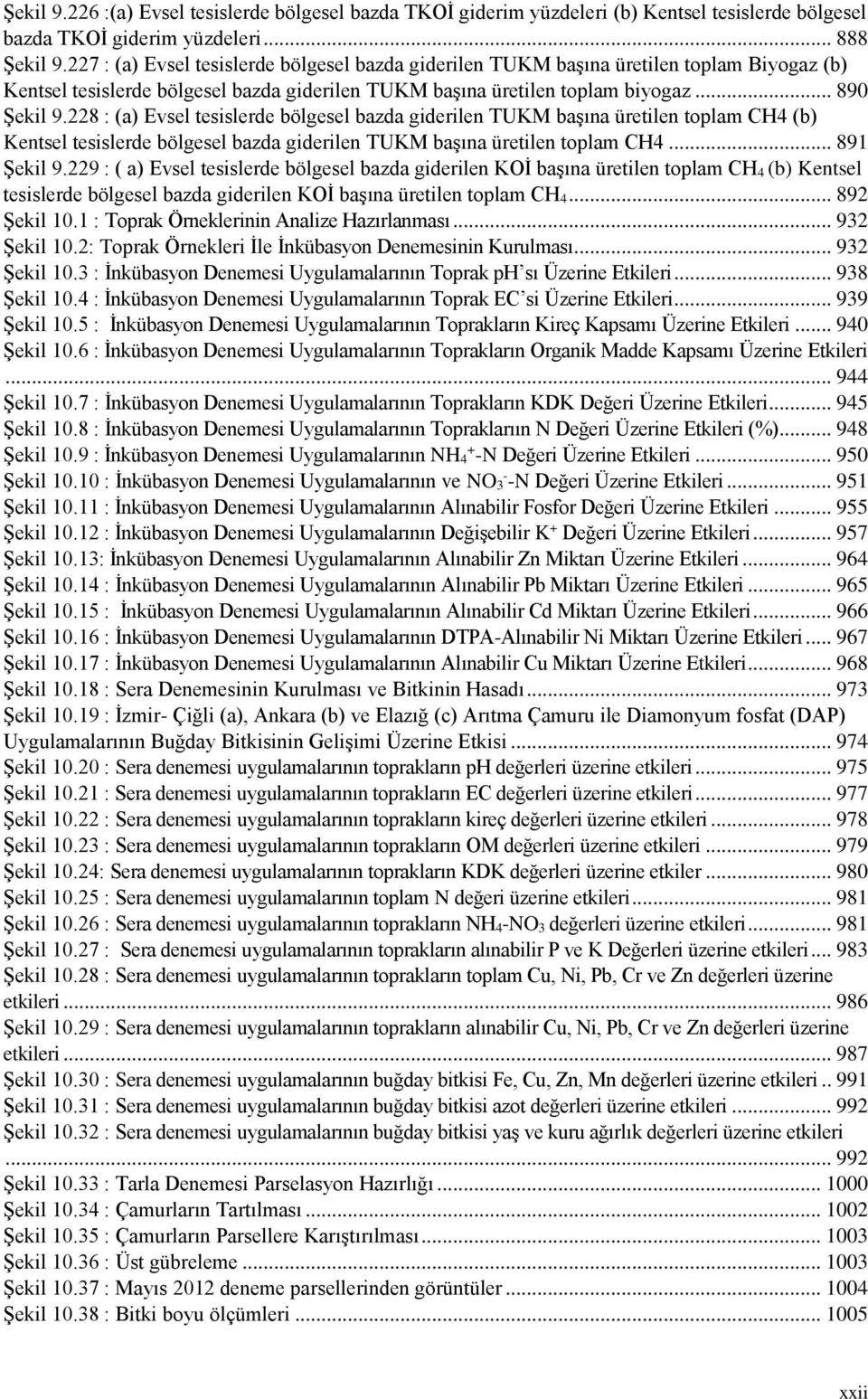 228 : (a) Evsel tesislerde bölgesel bazda giderilen TUKM başına üretilen toplam CH4 (b) Kentsel tesislerde bölgesel bazda giderilen TUKM başına üretilen toplam CH4... 891 Şekil 9.