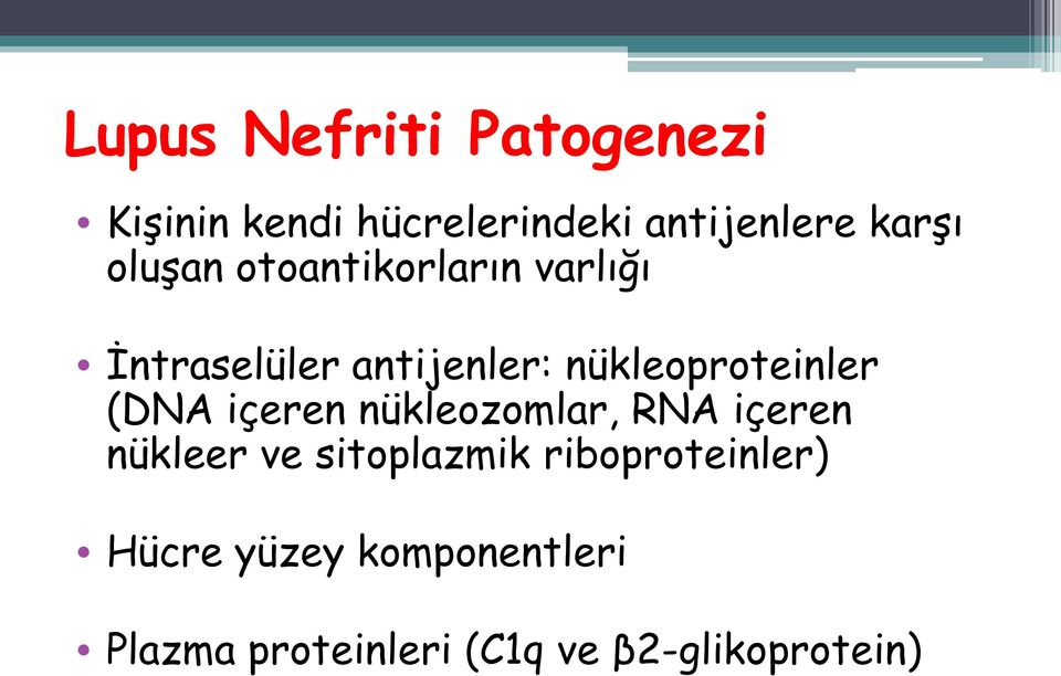 (DNA içeren nükleozomlar, RNA içeren nükleer ve sitoplazmik