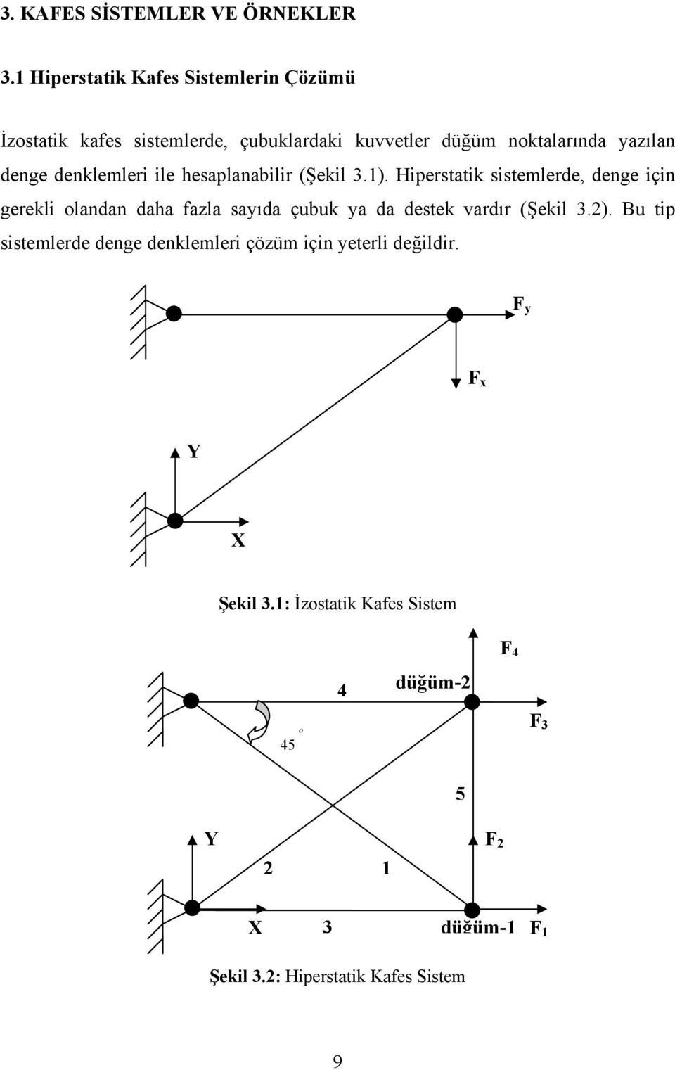 denge denklemler le hesaplanablr (Şekl 3.).