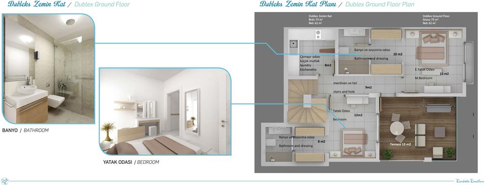 Planı / Dublex Ground Floor Plan