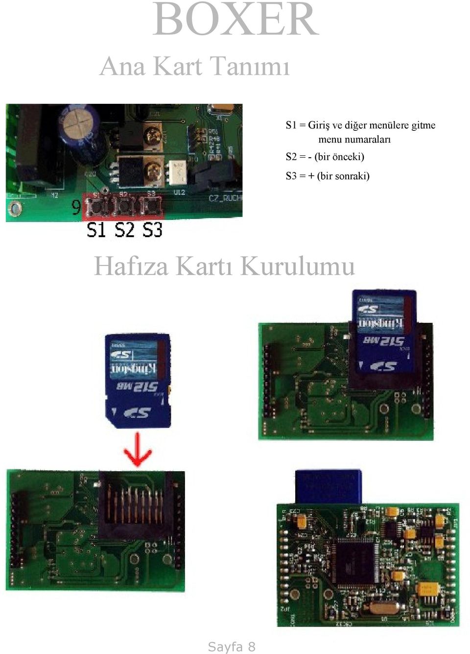 numaraları S2 = - (bir önceki) S3