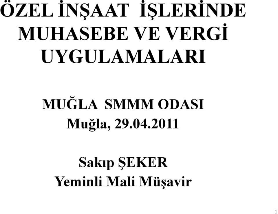 SMMM ODASI Muğla, 29.04.
