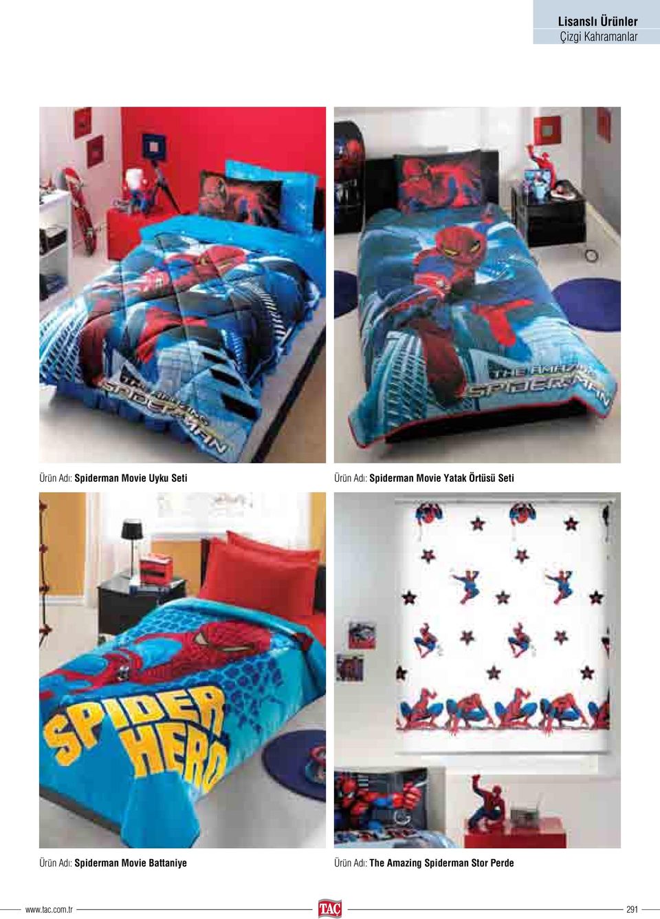 Yatak Örtüsü Seti Ürün Adı: Spiderman Movie