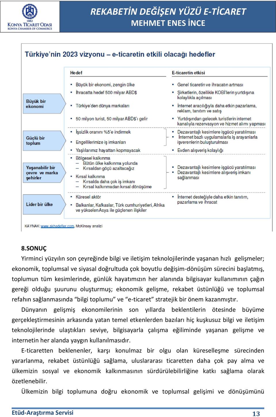 toplumu ve e-ticaret stratejik bir önem kazanmıştır.