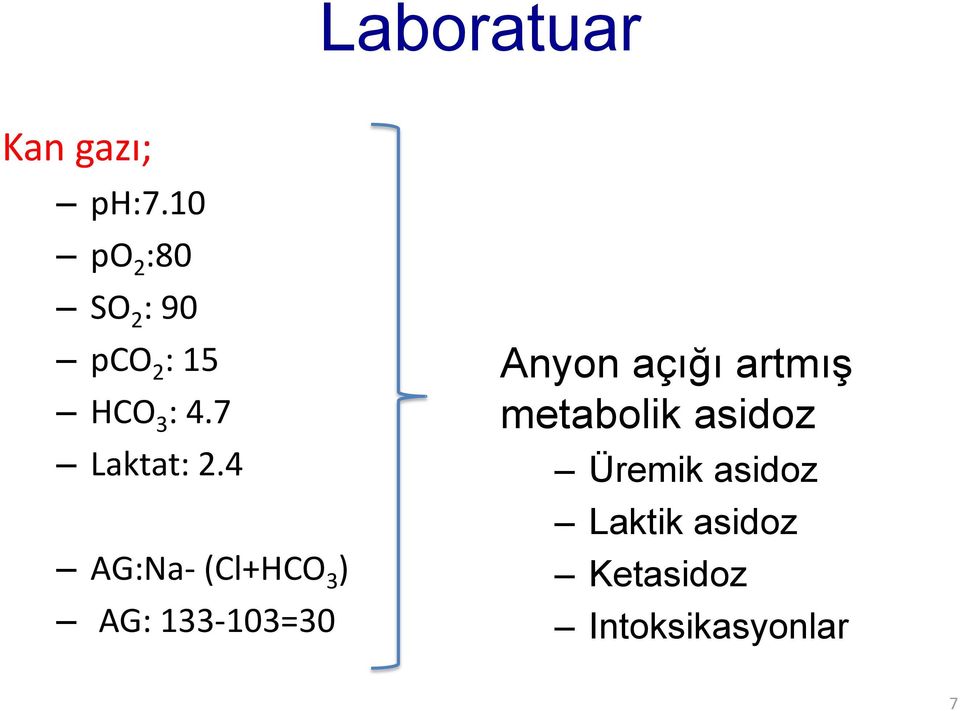 7 Laktat: 2.