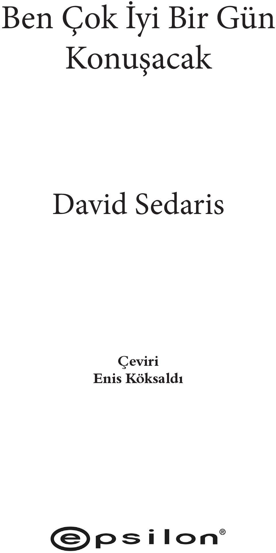 David Sedaris