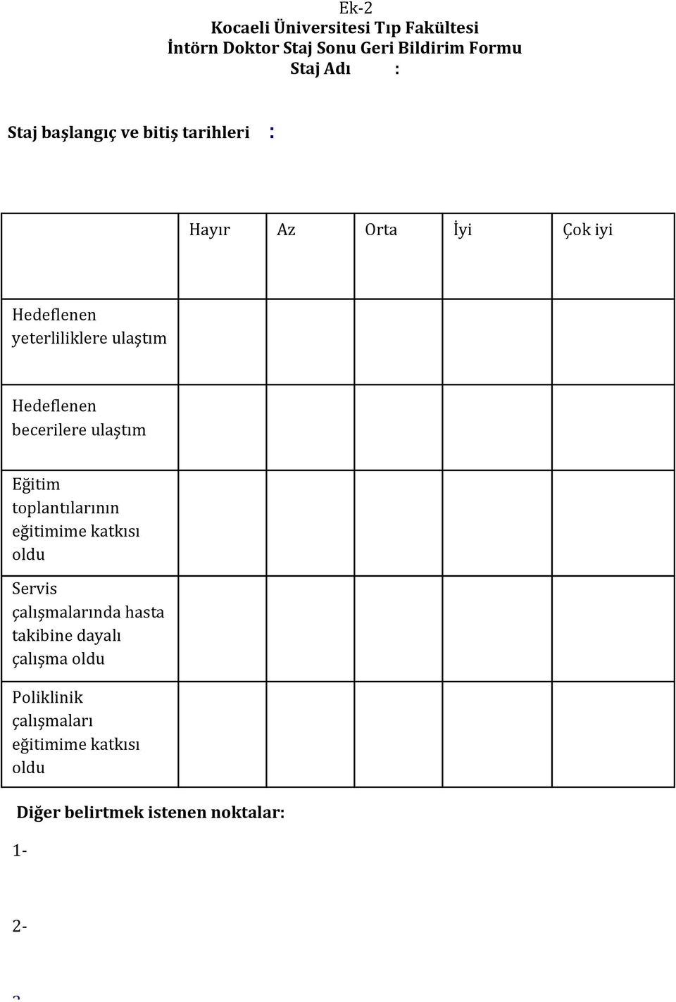 becerilere ulaştım Eğitim toplantılarının eğitimime katkısı oldu Servis çalışmalarında hasta takibine