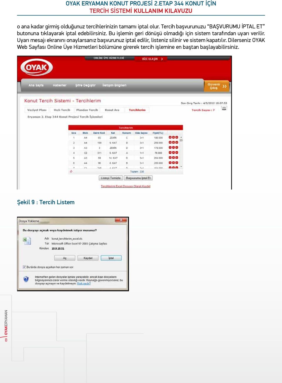 mesajı ekranını Dilerseniz onaylarsanız OYAK Web Sayfası başvurunuz Online Üye iptal Hizmetleri edilir, bölümüne listeniz girerek silinir tercih ve sistem işlemine kapatılır.