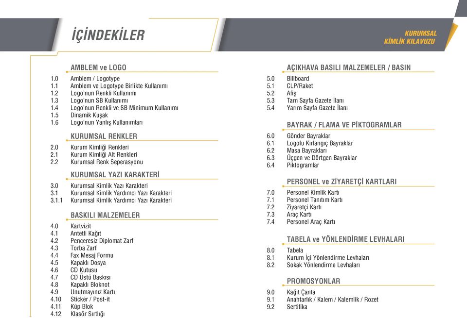 0 Kurumsal Kimlik Yazı Karakteri 3.1 Kurumsal Kimlik Yardımcı Yazı Karakteri 3.1.1 Kurumsal Kimlik Yardımcı Yazı Karakteri BASKILI MALZEMELER 4.0 Kartvizit 4.1 Antetli Kağıt 4.