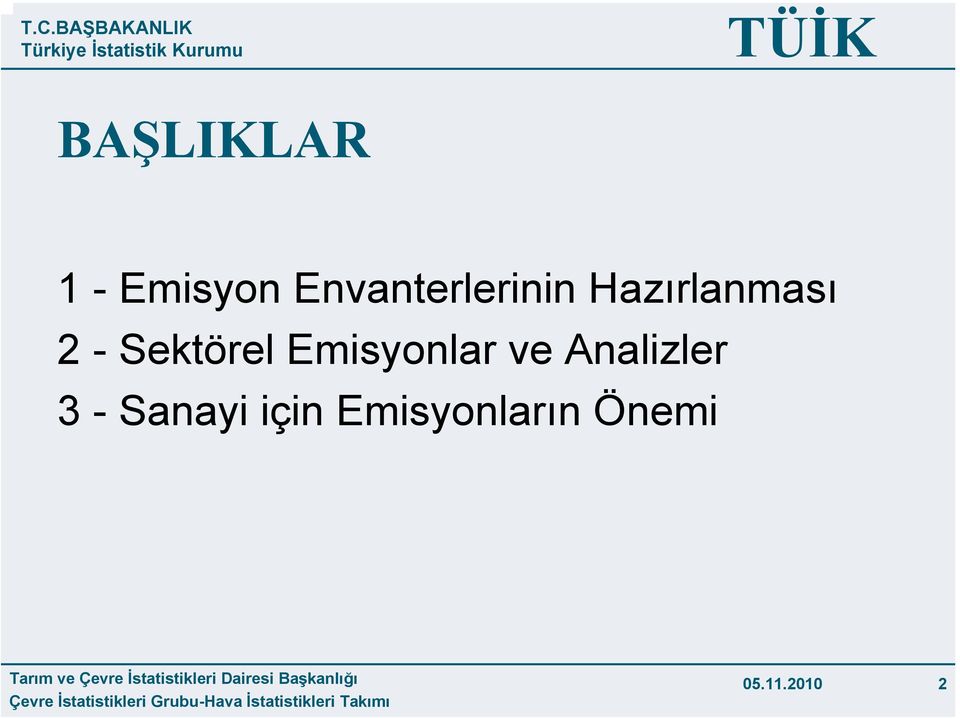 Sektörel Emisyonlar ve Analizler