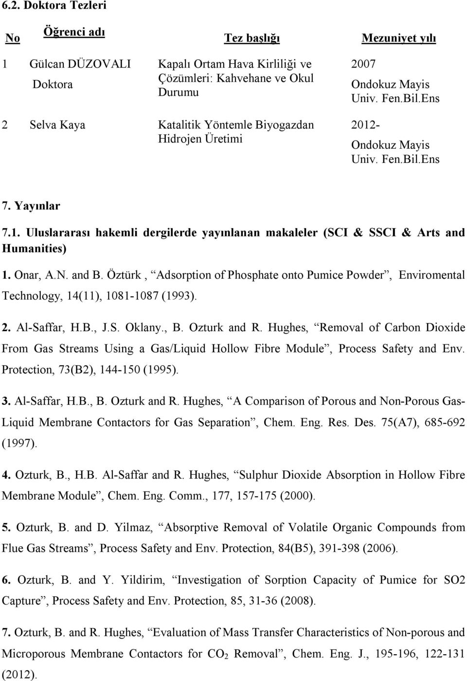 Öztürk, Adsorption of Phosphate onto Pumice Powder, Enviromental Technology, 14(11), 1081-1087 (1993). 2. Al-Saffar, H.B., J.S. Oklany., B. Ozturk and R.