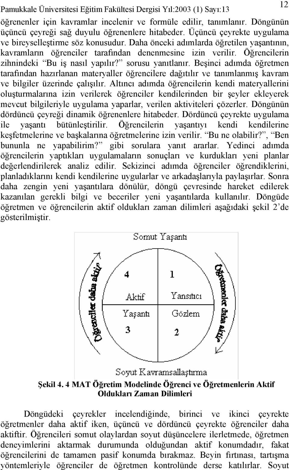 Beşinci adımda öğretmen tarafından hazırlanan materyaller öğrencilere dağıtılır ve tanımlanmış kavram ve bilgiler üzerinde çalışılır.