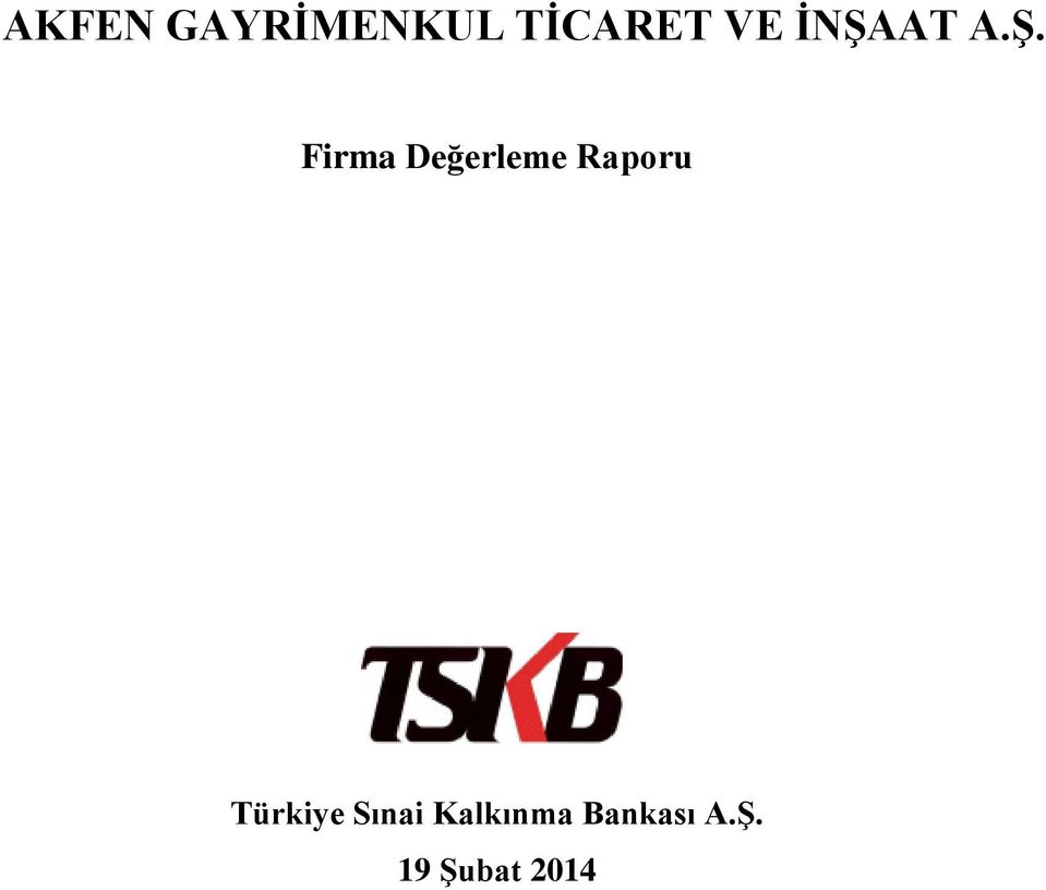 Raporu Türkiye Sınai