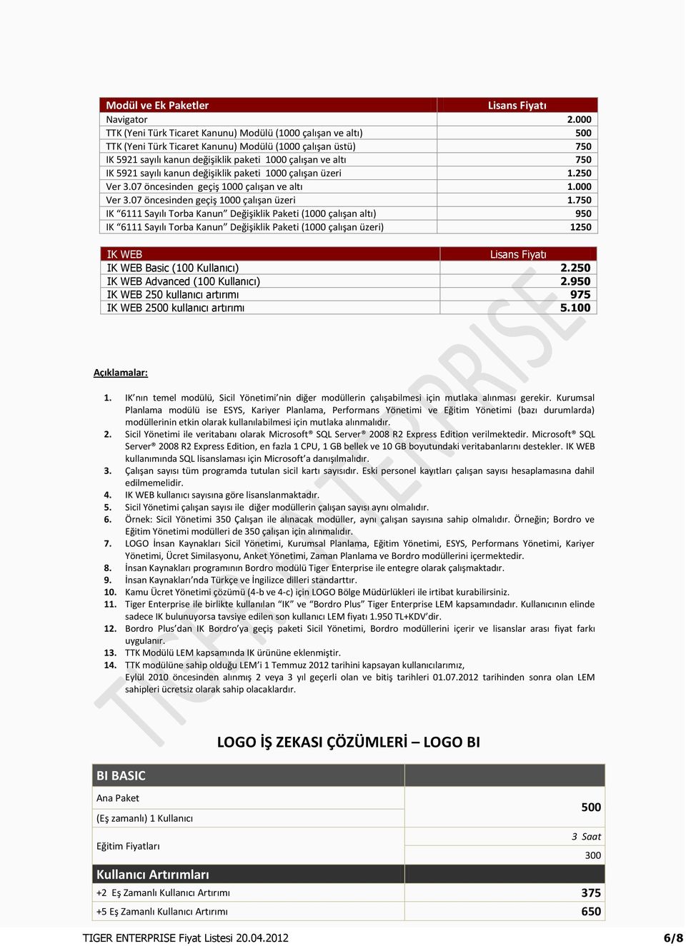 5921 sayılı kanun değişiklik paketi 1000 çalışan üzeri 1.250 Ver 3.07 öncesinden geçiş 1000 çalışan ve altı 1.000 Ver 3.07 öncesinden geçiş 1000 çalışan üzeri 1.