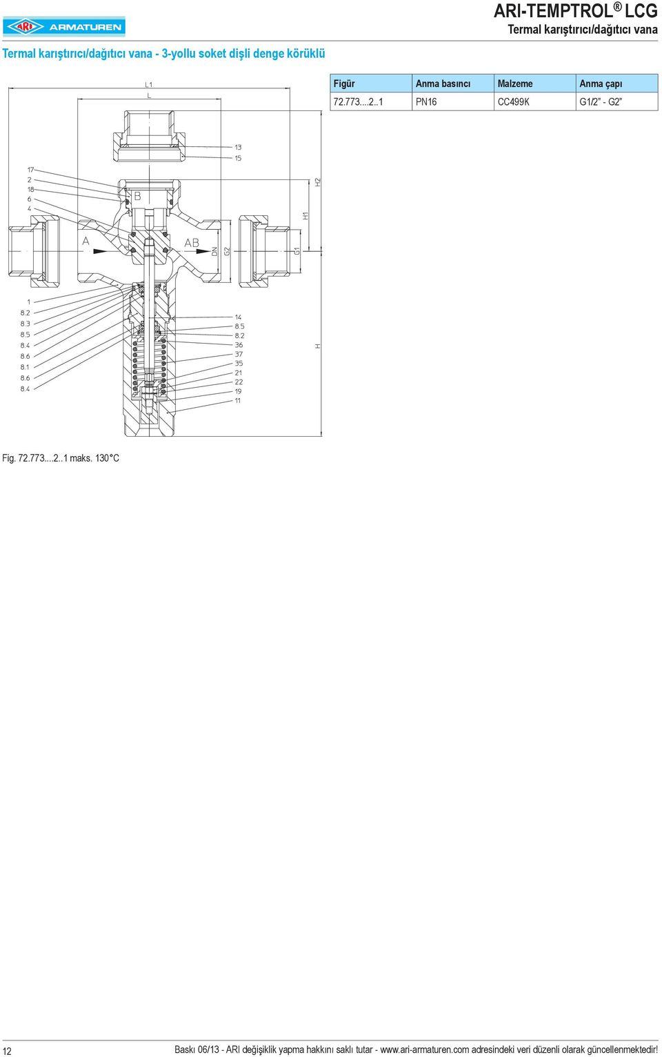 773...2..1 PN16 CC499K G1/2 - G2 Fig. 72.773...2..1 maks.