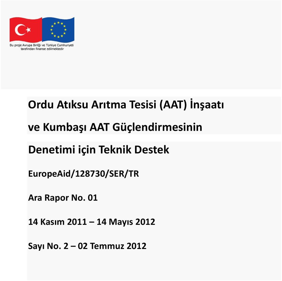 Teknik Destek EuropeAid/128730/SER/TR Ara Rapor