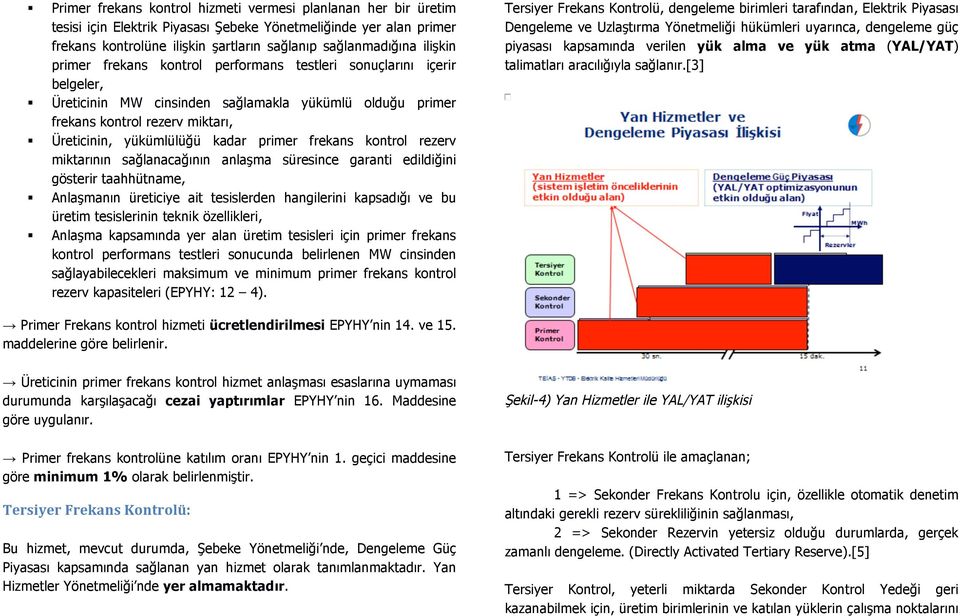 primer frekans kontrol rezerv miktarının sağlanacağının anlaşma süresince garanti edildiğini gösterir taahhütname, Anlaşmanın üreticiye ait tesislerden hangilerini kapsadığı ve bu üretim tesislerinin