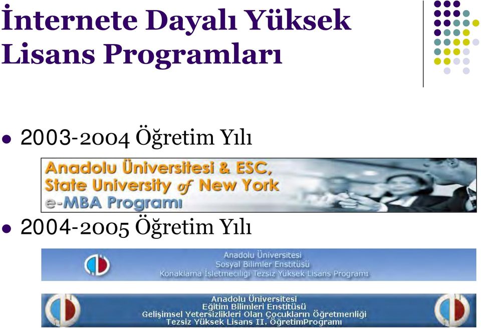 Programları 2003-2004