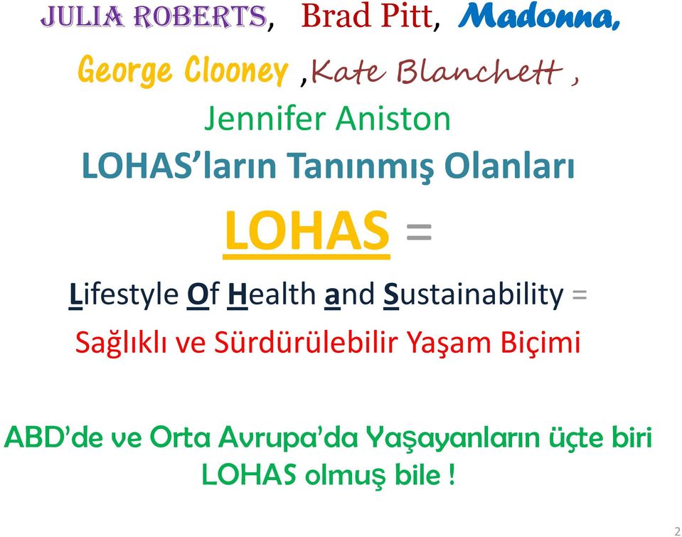 Health and Sustainability = Sağlıklı ve Sürdürülebilir Yaşam Biçimi