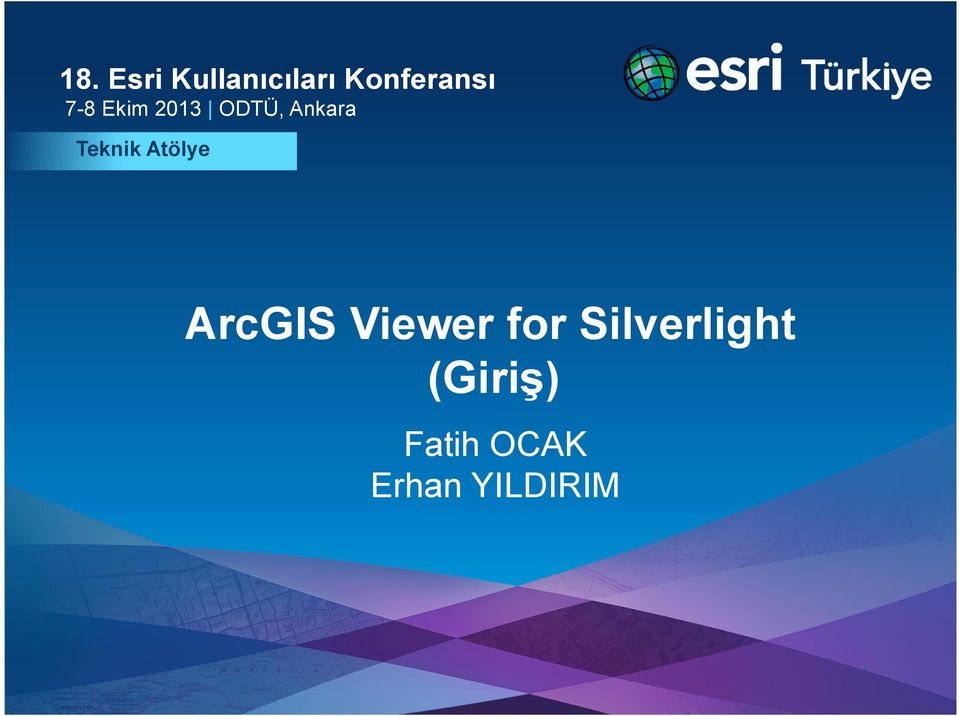 Atölye ArcGIS Viewer for