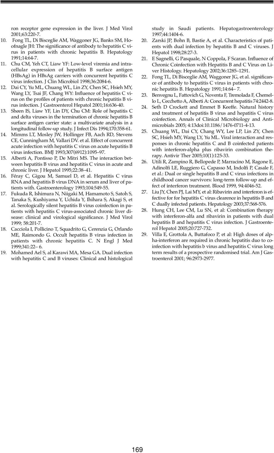 Chu CM, Yeh CT, Liaw YF: Lowlevel viremia and intracellular expression of hepatitis B surface antigen (HBsAg) in HBsAg carriers with concurrent hepatitis C virus infection.