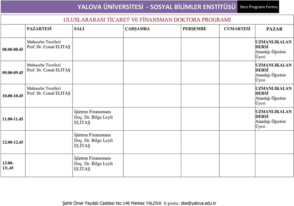 45 Muhasebe Teorileri Prof. Dr.