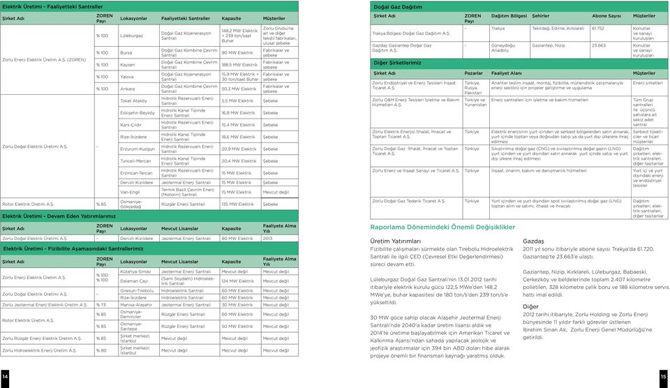 (ZOREN) Zorlu Doğal Elektrik Üretimi A.Ş.