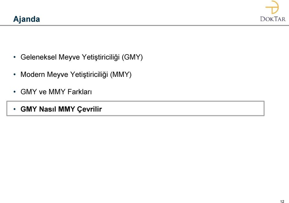 Meyve Yetiştiriciliği (MMY) GMY