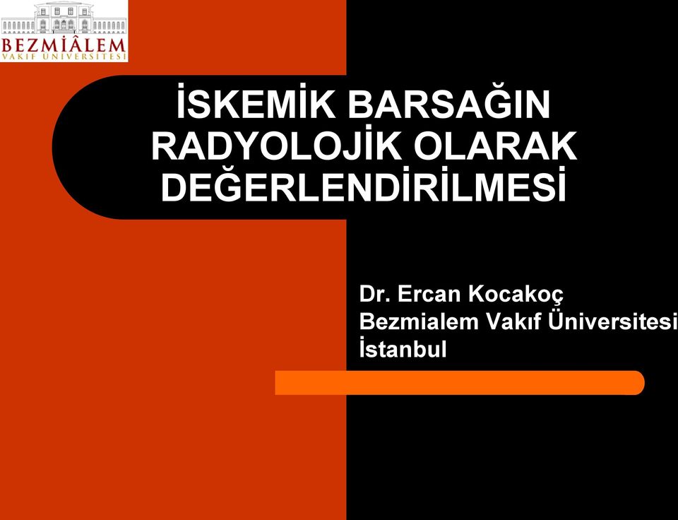 DEĞERLENDİRİLMESİ Dr.