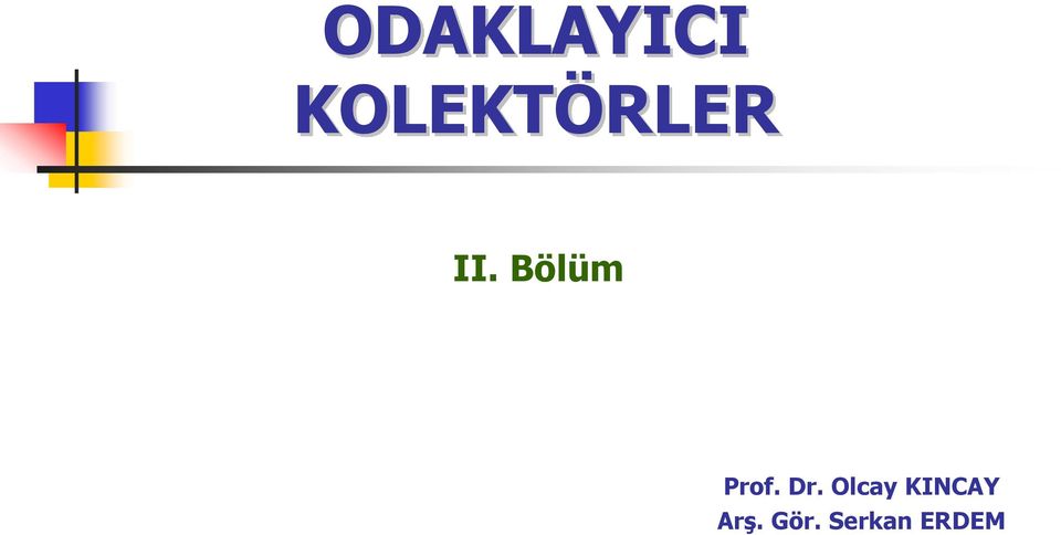 Bölüm Prof. Dr.