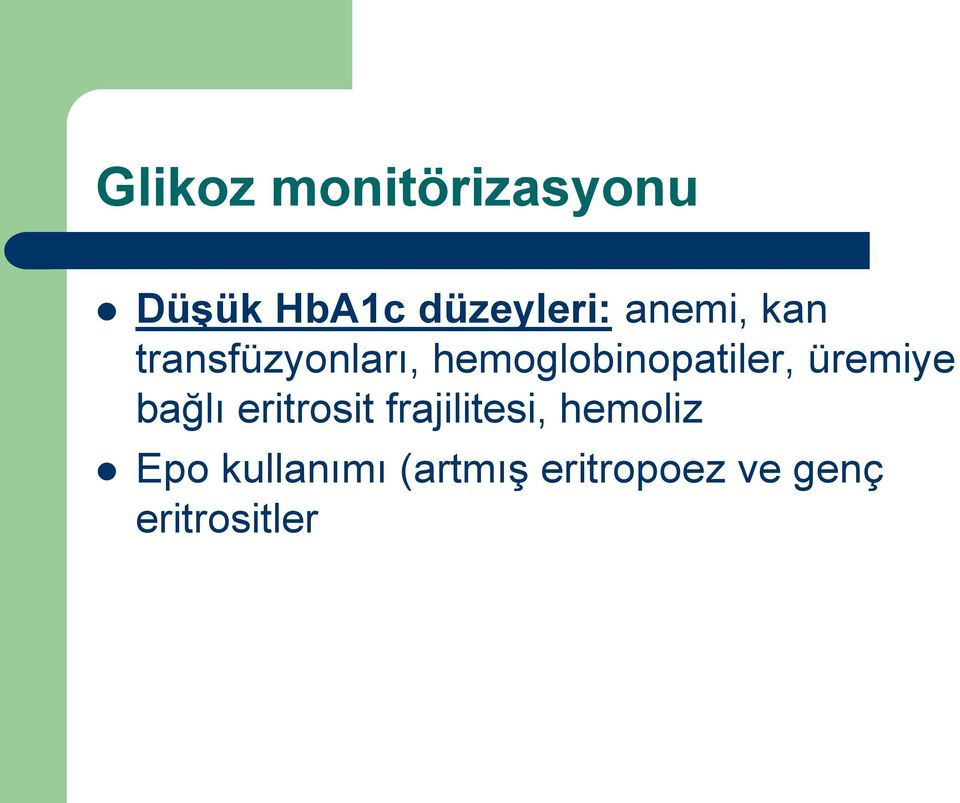 üremiye bağlı eritrosit frajilitesi, hemoliz