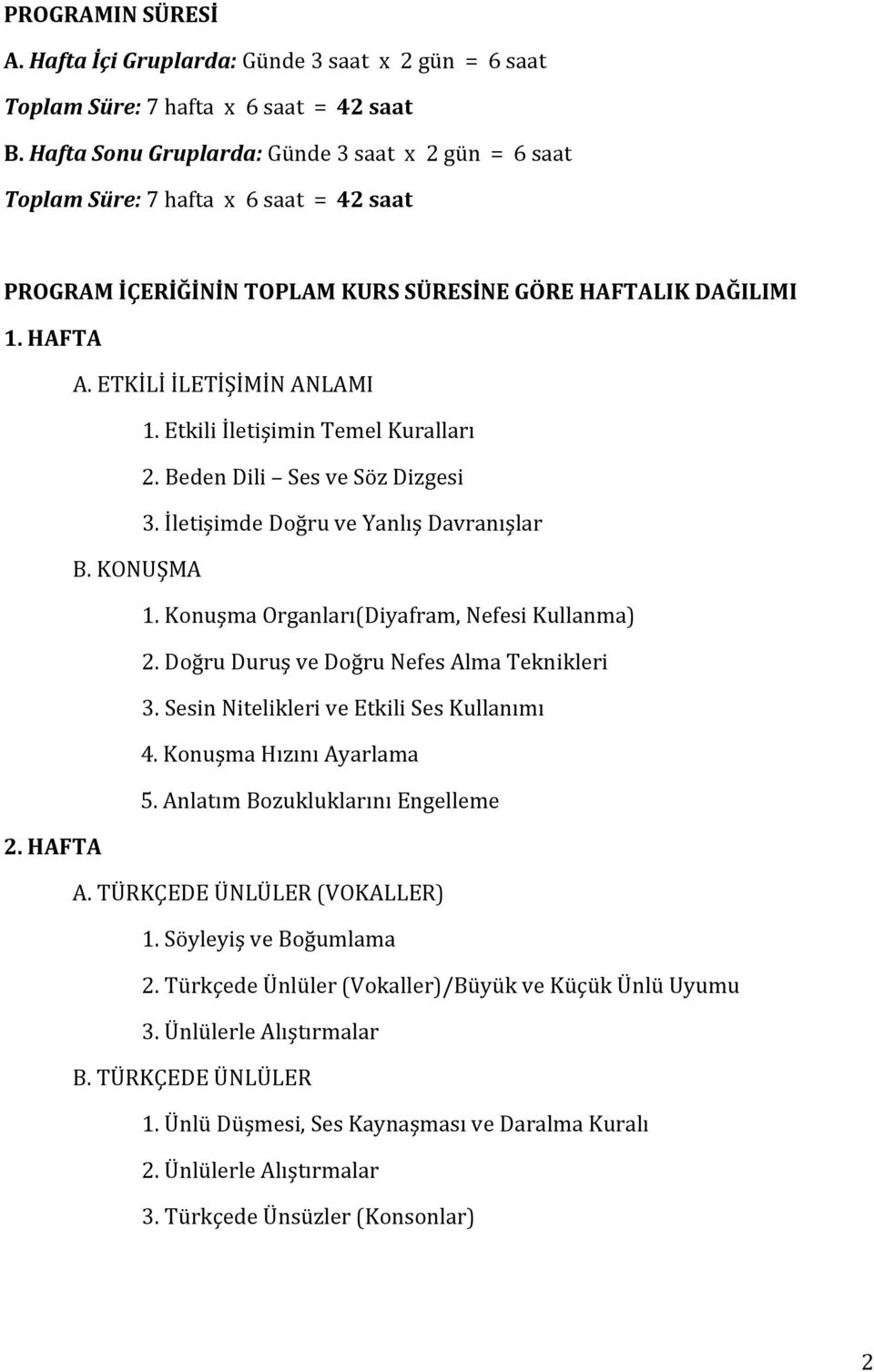 ETKİLİ İLETİŞİMİN ANLAMI B. KONUŞMA 1. Etkili İletişimin Temel Kuralları 2. Beden Dili Ses ve Söz Dizgesi 3. İletişimde Doğru ve Yanlış Davranışlar 1. Konuşma Organları(Diyafram, Nefesi Kullanma) 2.