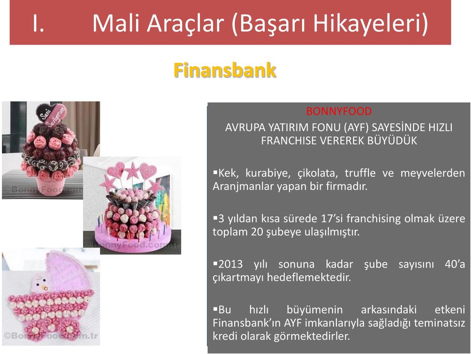 3 yıldan kısa sürede 17 si franchising olmak üzere toplam 20 şubeye ulaşılmıştır.