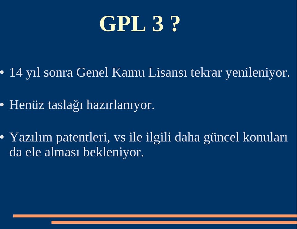 yenileniyor. Henüz taslağı hazırlanıyor.