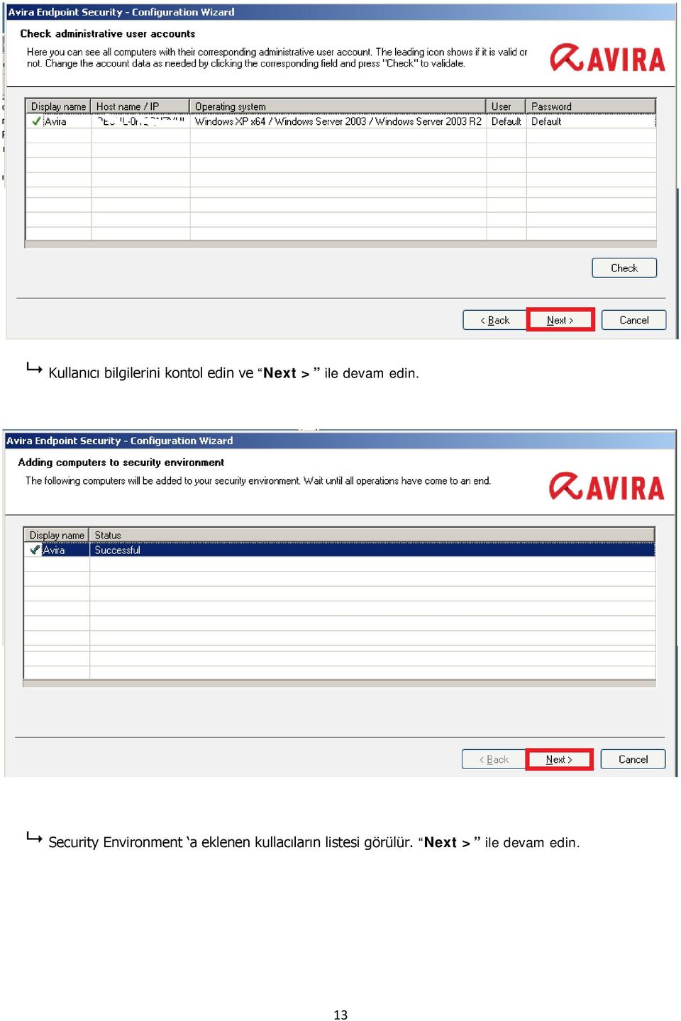 Security Environment a eklenen