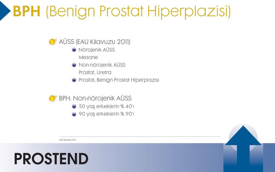 Prostat; Benign Prostat Hiperplazisi BPH: Non-nörojenik AÜSS