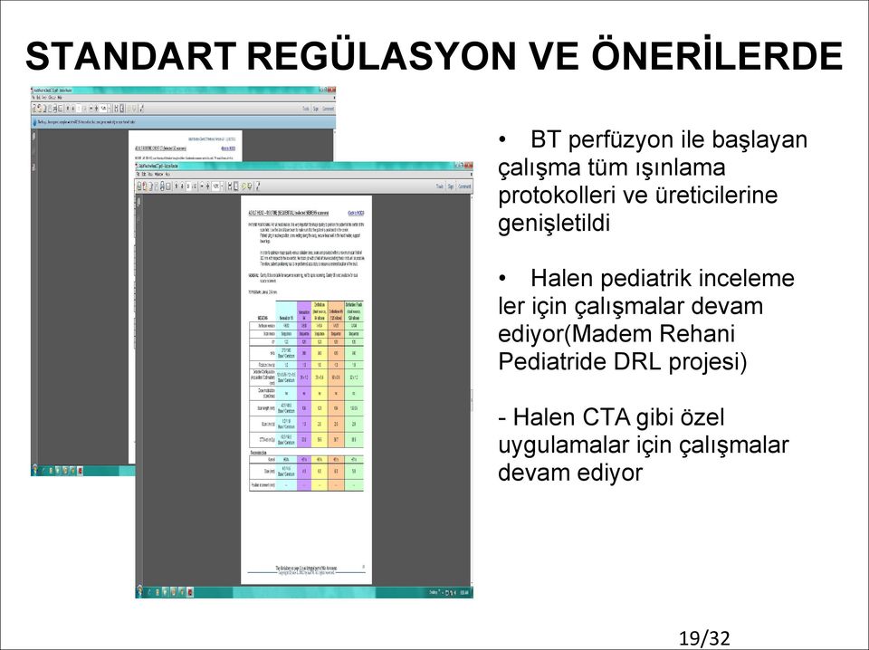 inceleme ler için çalışmalar devam ediyor(madem Rehani Pediatride DRL