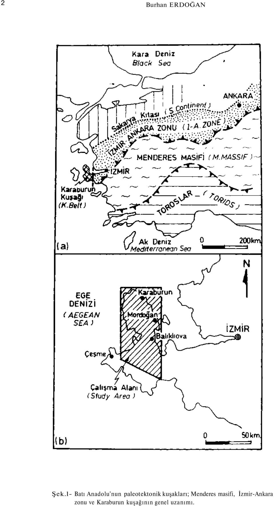 kuşakları; Menderes masifi,