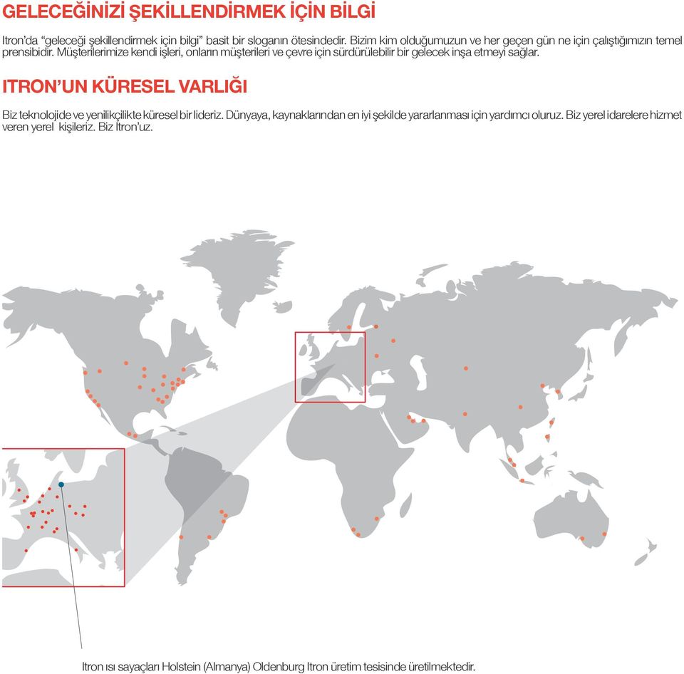 Müşterilerimize kendi işleri, onların müşterileri ve çevre için sürdürülebilir bir gelecek inşa etmeyi sağlar.