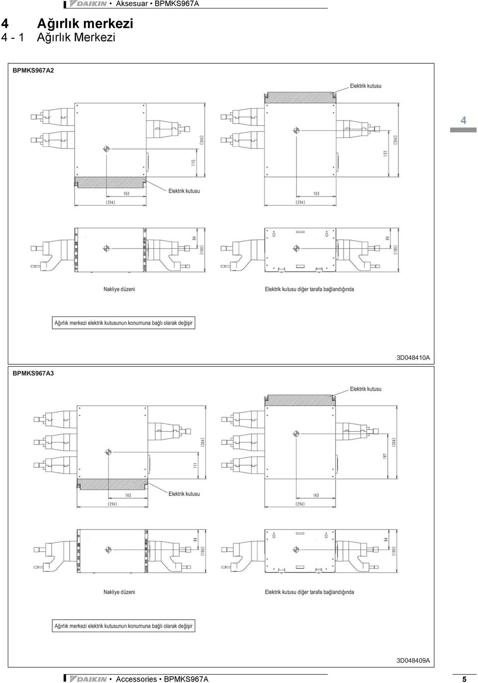 4 Elektrik kutuu 3D048410A BPMKS967A3