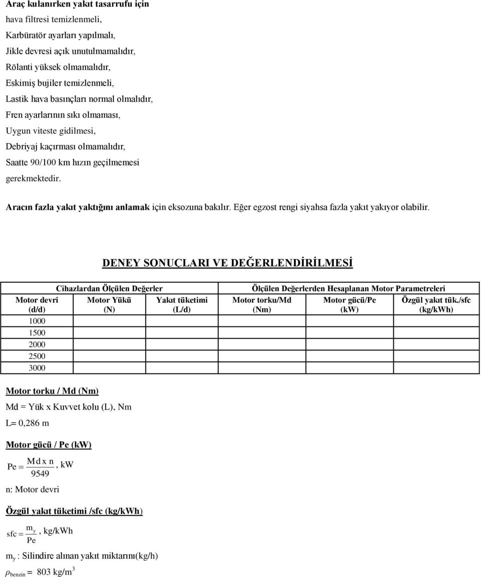 Aracın fazla yakıt yaktığını anlamak için eksozuna bakılır. Eğer egzost rengi siyahsa fazla yakıt yakıyor olabilir.