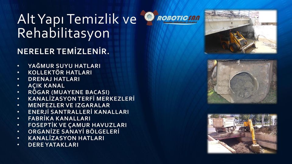 BACASI) KANALİZASYON TERFİ MERKEZLERİ MENFEZLER VE IZGARALAR ENERJİ SANTRALLERİ