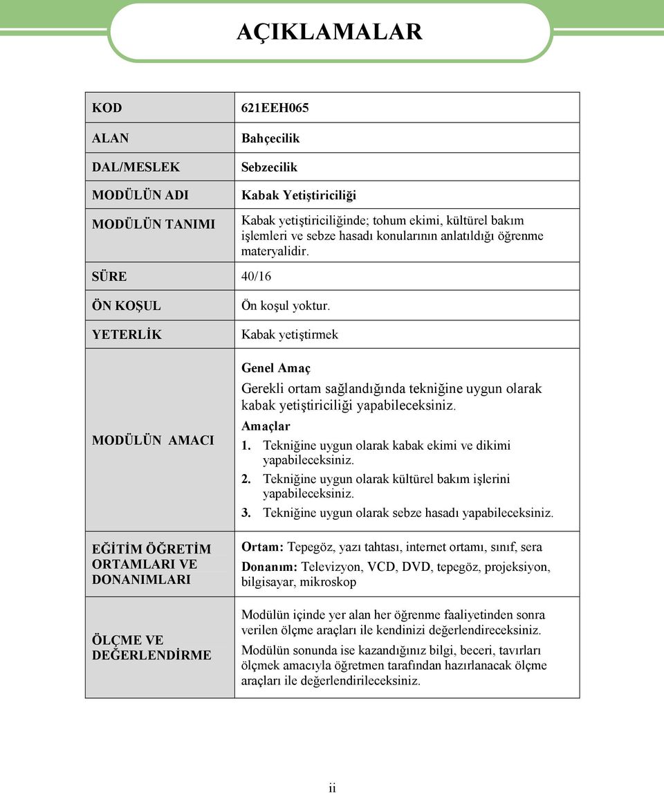 Kabak yetiştirmek Genel Amaç Gerekli ortam sağlandığında tekniğine uygun olarak kabak yetiştiriciliği yapabileceksiniz. Amaçlar 1. Tekniğine uygun olarak kabak ekimi ve dikimi yapabileceksiniz. 2.