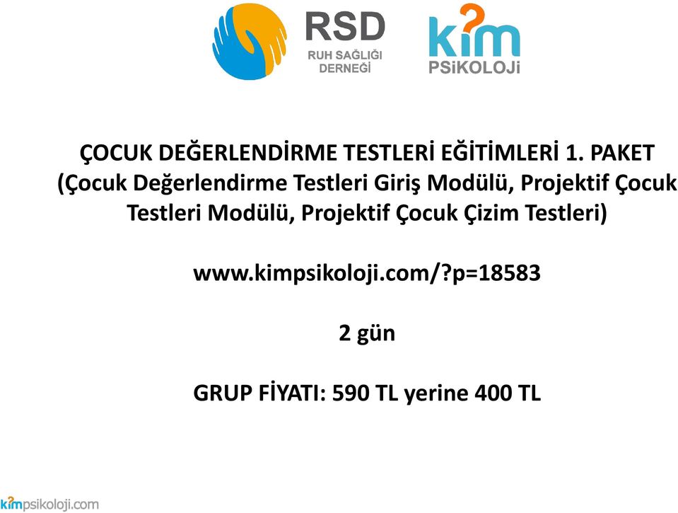 Projektif Çocuk Testleri Modülü, Projektif Çocuk Çizim